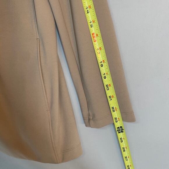 Eileen Fisher Flex Tencel Ponte Notch Collar Jacket XS Bramble Tan - Picture 9 of 12